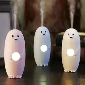 미니가습기 귀여운 동물 캐릭터 LED USB 촉촉한 침실 가습기