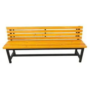 원목 정원 등받이 의자 방지 부식 2m 벤치 공원 조경