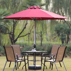 마당 펜션 카페 대형 테이블 포함 테라스 야외 파라솔 의자 세트 전원주택