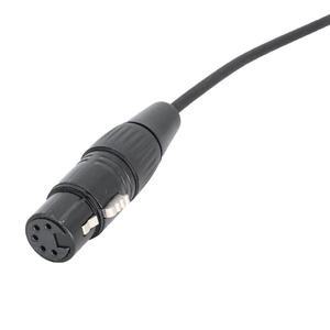 에어버스 XLR-GA 듀얼 플러그 5핀 항공 헤드셋 커넥터 남성-여성 이어폰 와이어 블랙 액세서리