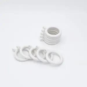 커튼링 미니 10p 1세트 백색 내경2.6cm 커튼링 커텐링 커튼고리