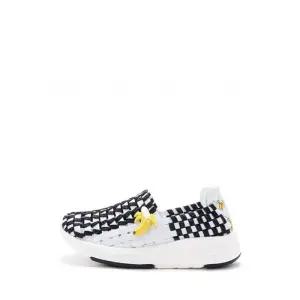 [블루마운틴]블루마운틴키즈 우븐 하이어 아동 운동화 블랙화이트