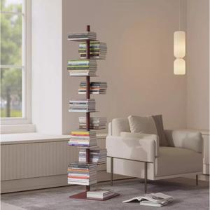 크리 에이 티브 회전 거실 나선형 공예 공간 좁은 주최자 디스플레이 책장 스탠드