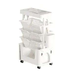 [하프클럽/셀러허브]책꽂이 다용도 수납 선반 이동식수납장 화이트