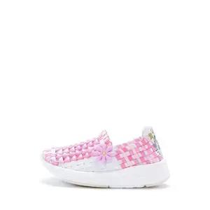 [블루마운틴]블루마운틴키즈 우븐 하이어 아동 운동화 멀티 핑크화이트