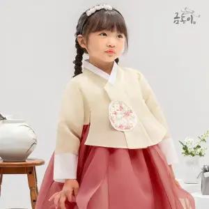 [금동이한복]AW240 여진코랄트임 아동한복 여아한복