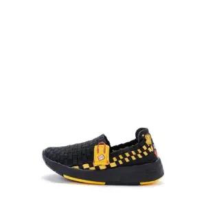 [블루마운틴]블루마운틴키즈 우븐 하이어 아동 운동화 블랙옐로우