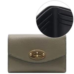 [멀버리]25FW 여성 로고 폴디드 반지갑 (RL6665 205 R563 25F)