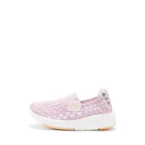 [블루마운틴]블루마운틴키즈 우븐 하이어 아동 운동화 핑크화이트