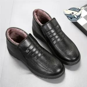 따뜻한 남성 겨울 방한 털부츠 세련된 방한화 tMZ8+9xlU