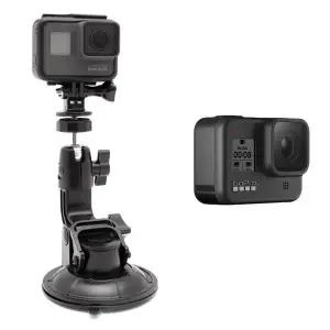 [셀러에이드]고프로 호환 액션캠 유리 흡착식 마운트 석션컵 자동차 거치대