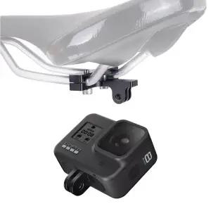 [셀러에이드]고프로 히어로 호환 액션캠 자전거 안장 레일 마운트 후방 촬영