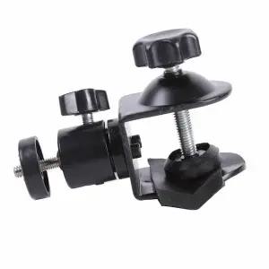 [셀러에이드]방송 촬영 조명 장비 연결 LED 카메라 C형 집게 볼헤드 거치대