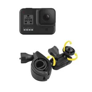 [셀러에이드]고프로 오즈모 호환 핸들바 폴 거치대 마운트 자전거 액션캠 주행