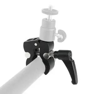 [셀러에이드]LED 플래시 슈퍼 클램프 집게 거치대 액션캠 카메라 샤오미 미지아