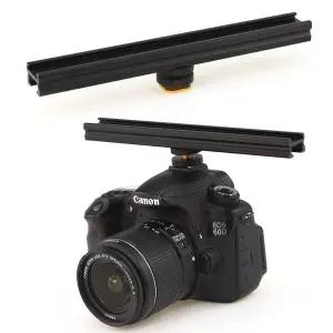 [셀러에이드]카메라 조명 LED 마이크 스트로보 확장 콜드슈 브라켓 20cm