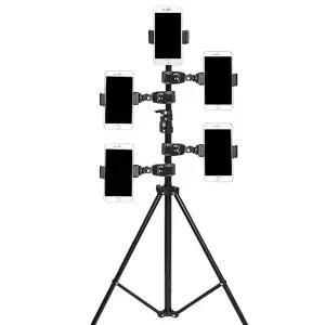 [셀러에이드]방송 촬영 휴대폰 집게 클램프 거치대 헬스 운동