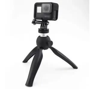 [셀러에이드]휴대폰 액션캠 촬영 삼각대 셀카봉 거치대 인스타360 호환