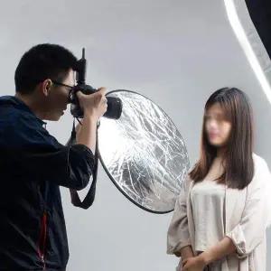 [셀러에이드]80cm 반사판 골드 실버 휴대용 라운드 사진 액세서리