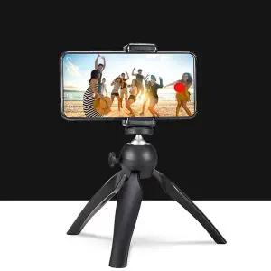 [셀러에이드]핸드폰 휴대폰 액션캠 거치대 미니 삼각대 셀카봉 방송 촬영