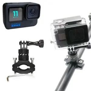 [셀러에이드]액션캠 오토바이 자전거 핸들 거치대 마운트 고프로 11 블랙 호환