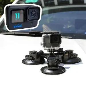 [셀러에이드]액션캠 흡착 석션컵 차량 거치대 고프로 11 블랙 호환