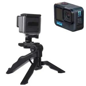 [셀러에이드]고프로 11 블랙 호환 액션캠 휴대폰 삼각대 셀카봉 핸들 그립