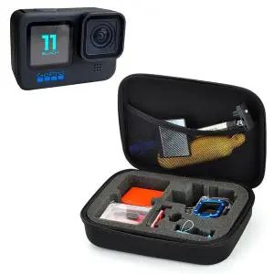 [셀러에이드]고프로11 블랙 호환 중형 포터블 하드 파우치 케이스