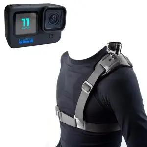 [셀러에이드]고프로 11 블랙 호환 액션캠 숄더 바디 스트랩 가슴 하네스