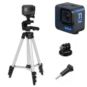 [셀러에이드]고프로 11 미니 호환 액션캠 카메라 핸드폰 삼각대 촬영 장비 스탠드