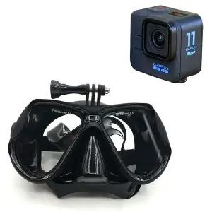 [셀러에이드]고프로11 미니 호환 액션캠 수경 마운트 스노쿨링 마스크