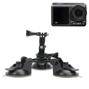[셀러에이드]DJI 오즈모 액션 4 호환 액션캠 자동차 유리 석션 흡착 거치대
