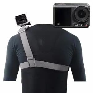 [셀러에이드]DJI 오즈모 액션 4 호환 액션캠 어깨 숄더 바디 스트랩 마운트