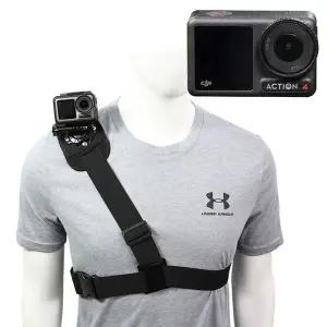 [셀러에이드]DJI 오즈모 액션 4 호환 액션캠 어깨 숄더 바디 스트랩 마운트 거치대