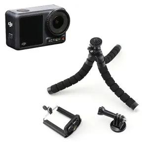 [셀러에이드]DJI 오즈모 액션 4 호환 액션캠 휴대폰 관절형 삼각대 거치대 소형