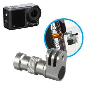 [셀러에이드]DJI 오즈모 액션 4 호환 액션캠 자전거 바퀴 고정 휠 마운트 거치대