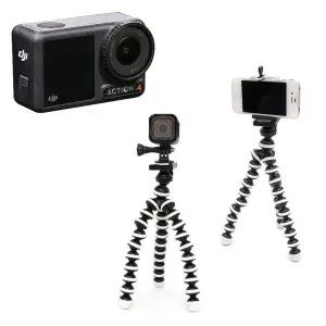 [셀러에이드]DJI 오즈모 액션 4 호환 액션캠 스마트폰 중형 관절형 삼각대 스탠드