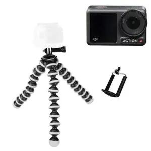 [셀러에이드]DJI 오즈모 액션 4 호환 액션캠 휴대폰 대형 관절형 문어발 삼각대