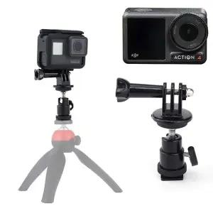 [셀러에이드]DJI 오즈모 액션 4 호환 액션캠 카메라 핫슈 볼헤드 마운트 삼각대