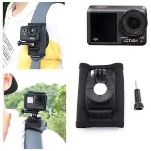 [셀러에이드]DJI 오즈모 액션 4 호환 액션캠 가방 끈 고정 스트랩 마운트 셀카봉