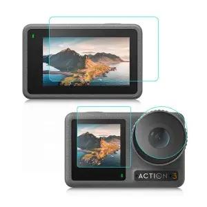 [셀러에이드]액션캠 DJI 오즈모 액션 3 호환 액정 화면 강화 유리 필름 커버