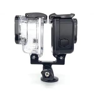 [셀러에이드]액션캠 카메라 듀얼 헤드 마운트 거치대 고프로 오즈모 호환