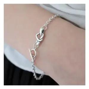 Silver925 Heart pretzel bracelet 실버 발찌 팔찌 액세서리 악세서리