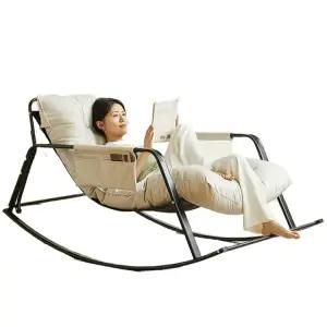 거실 흔들의자 무중력 리클라이너 소파 전동 오프화이트 싱글 안락