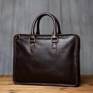 핸드백 캐주얼 앤티크 소 가죽 서류 브리프케이스 남자가죽서류가방 남성 핸드메이드
