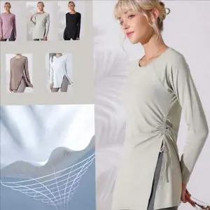 [오너클랜]옆트임 여성 요가복 상의 티셔츠 여성 필라테스복 상의 헬스복 여자