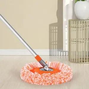 코너청소 3단 원형 회전 셔닐 막대 걸레