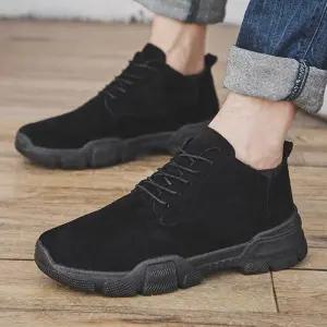 패션 스웨이드 워커 남자 캐주얼 슈즈 여행 나들이 fqZ7+6Nlq