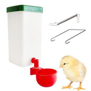 사이레이딩 자동 급수 시스템 병아리 드링커 컵 1L 걸이식 충전 가금류 케이지용 (1)
