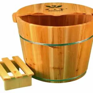 간이 가정용 습식 원형 히노끼 반신욕기 나무욕조